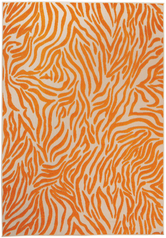 Nourison Aloha 7'10" x 10'6" Orange Contemporary Rug