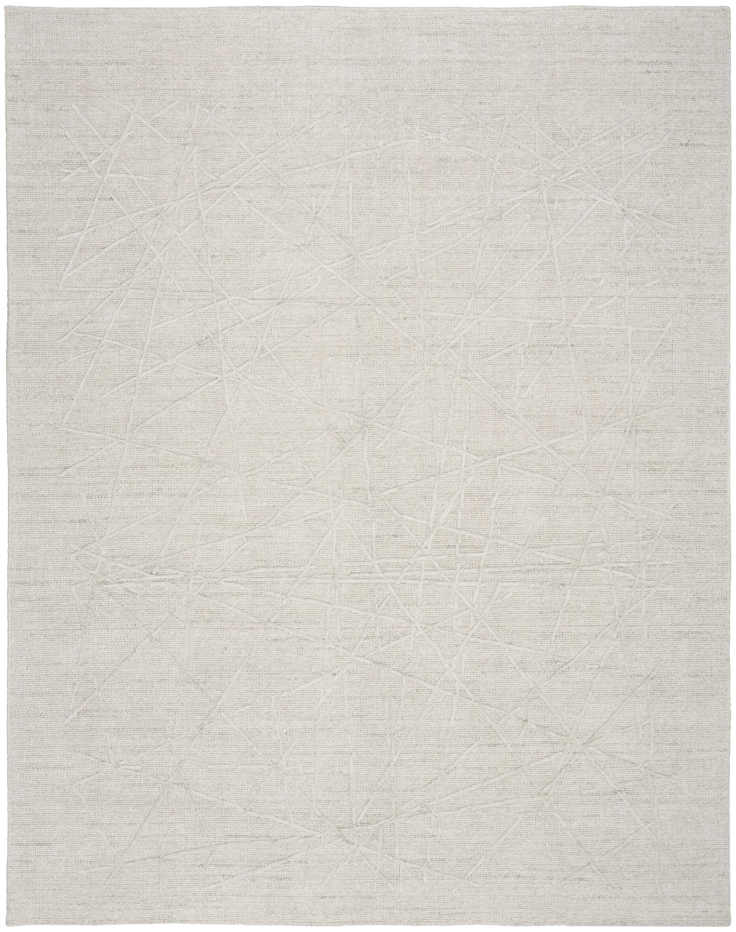 Calvin Klein CK044 Wander 9'9" x 13'9" Ivory Grey Modern Indoor Rug