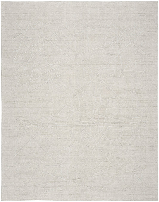 Calvin Klein CK044 Wander 9'9" x 13'9" Ivory Grey Modern Indoor Rug