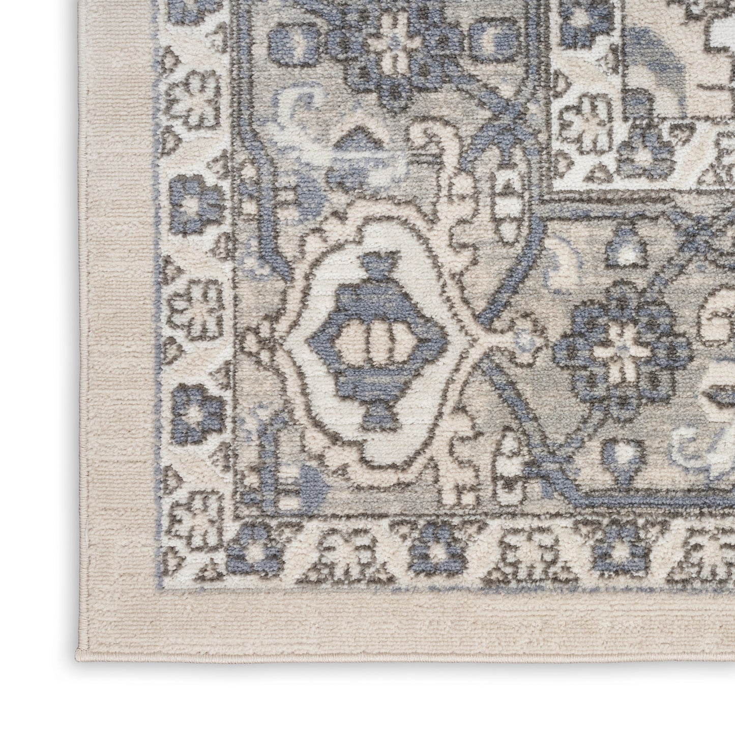 Nourison Quarry 5'3" x 7'3" Ivory Blue Vintage Indoor Rug