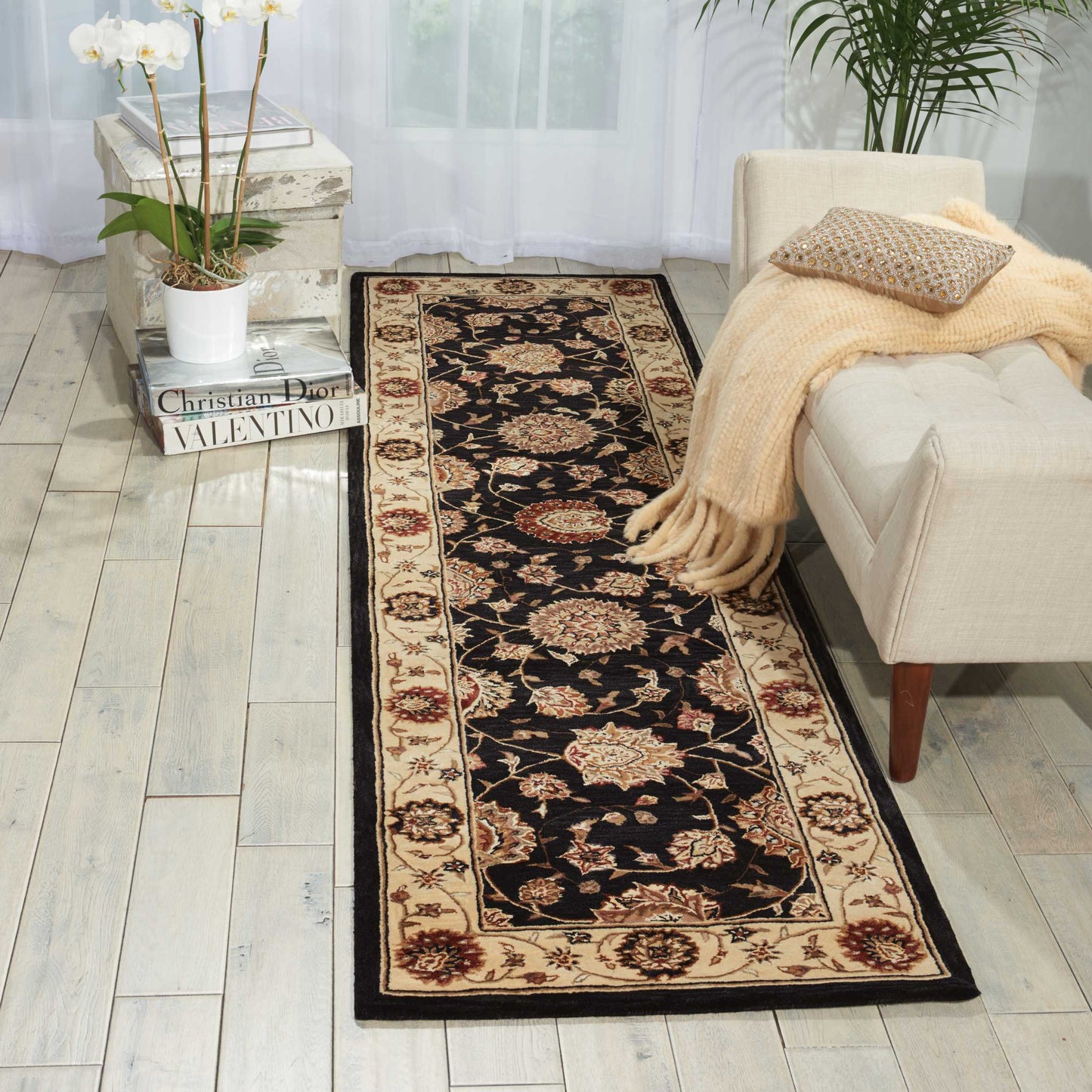 Nourison Nourison 2000 2'3" x 8' Midnight Traditional Indoor Rug