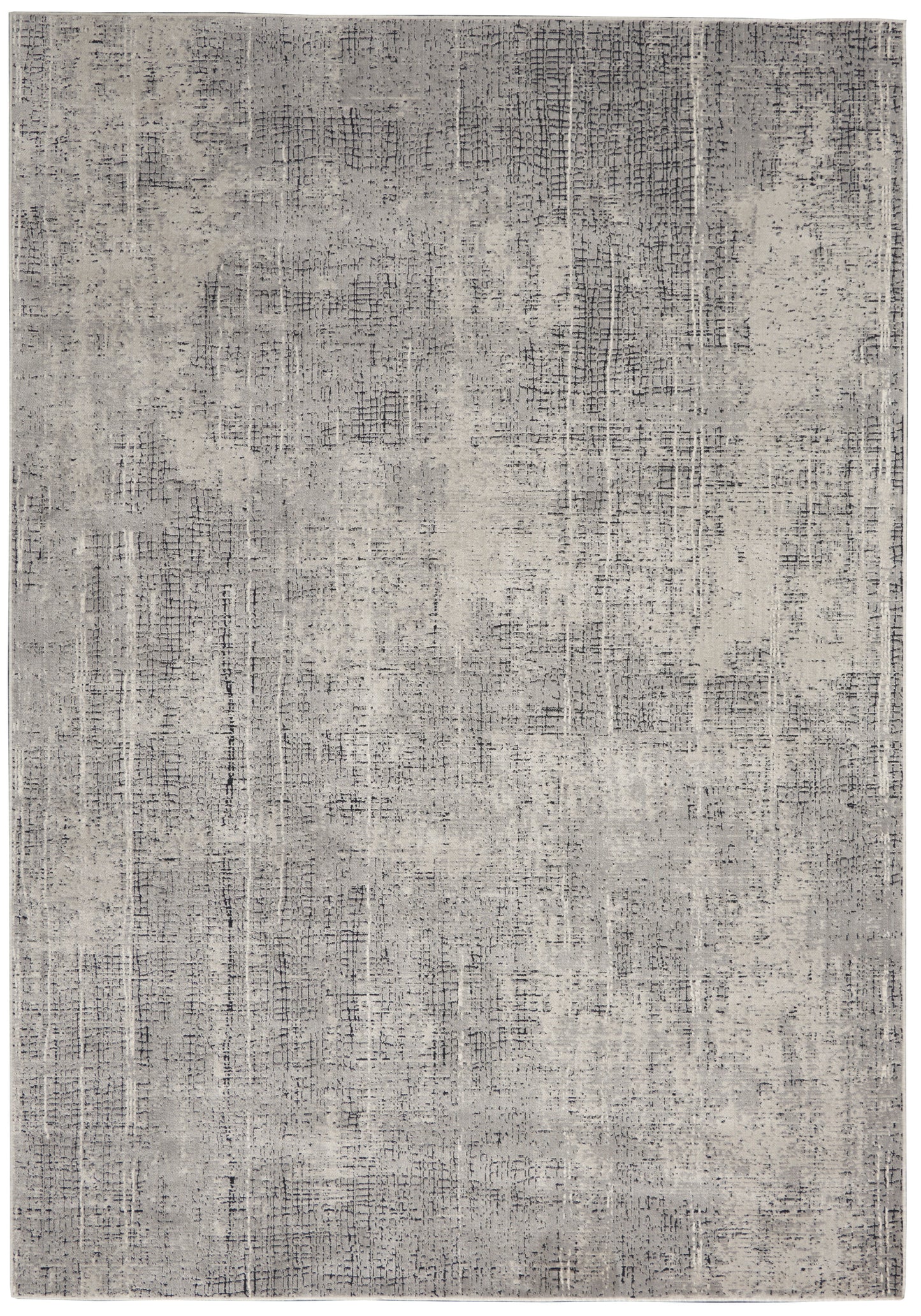 Calvin Klein CK970 Vapor 5'3" x 7'3" Grey Ivory Modern Indoor Rug