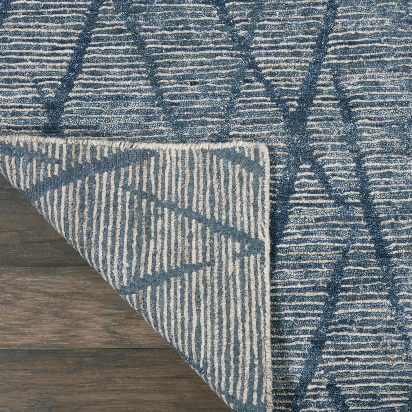 Nourison Ocean 9'9" x 13'9" Indigo Modern Indoor Rug