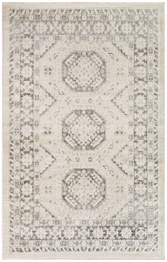 Nourison Serenity Home 3'11" x 5'11" Ivory Grey Vintage Indoor Rug