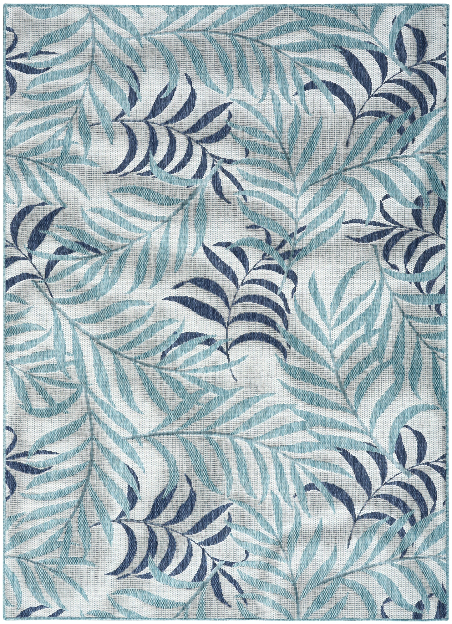 Nourison Garden Oasis 4' x 6' Blue Tropical Rug