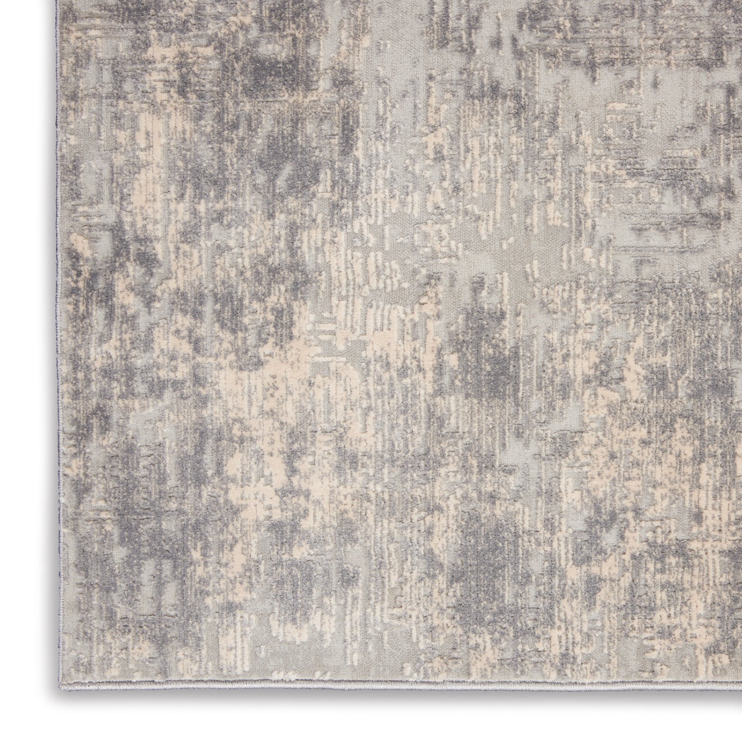 Nourison Rustic Textures 6' x 9' Ivory/Silver Rustic Indoor Rug