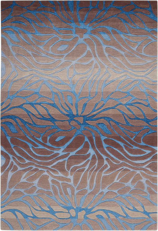 Nourison Contour 7'3" x 9'3" Ocean Sand Contemporary Indoor Rug