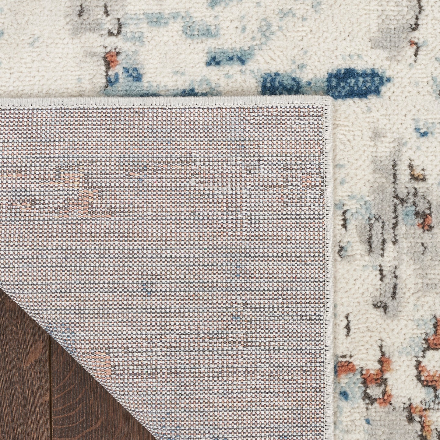 Nourison Quarry 3'9" x 5'9" Beige Blue Rust Modern Indoor Rug