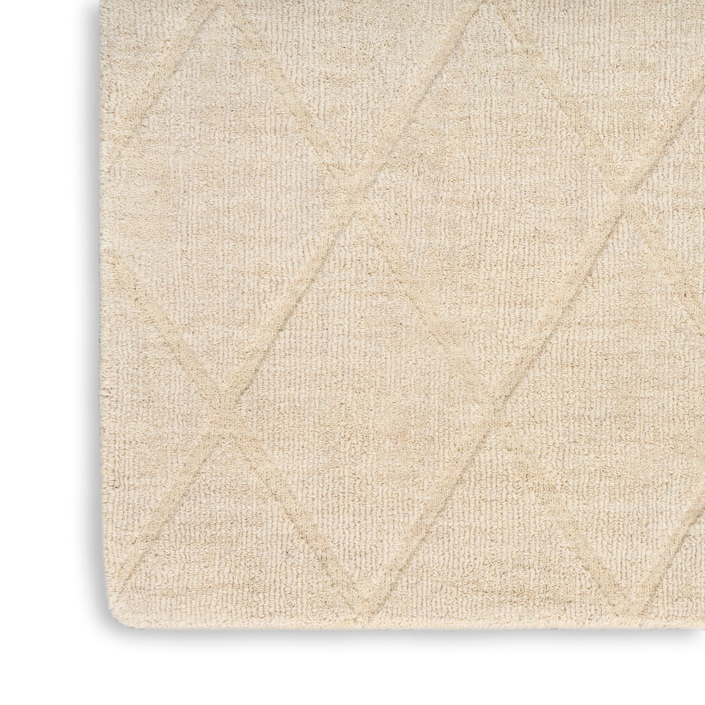 Nourison Wool Haven 7'9" x 9'9" Ivory Modern Indoor Rug