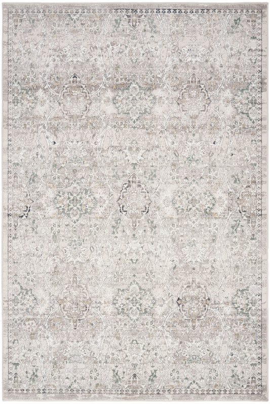 Nourison Distinctive 7'10" x 9'10" Cream Grey Modern Indoor Rug