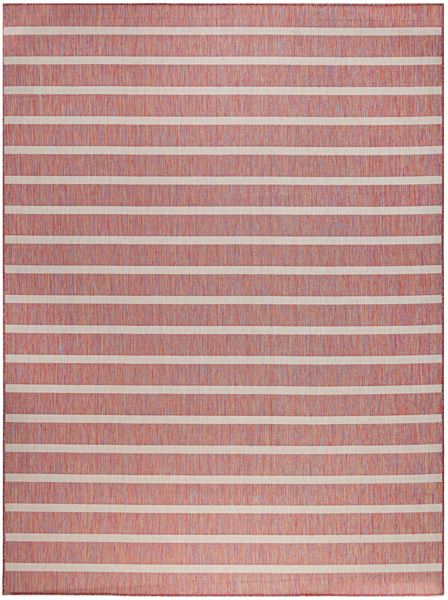 Nourison Positano 9' x 12' Rainbow Ivory Modern Rug