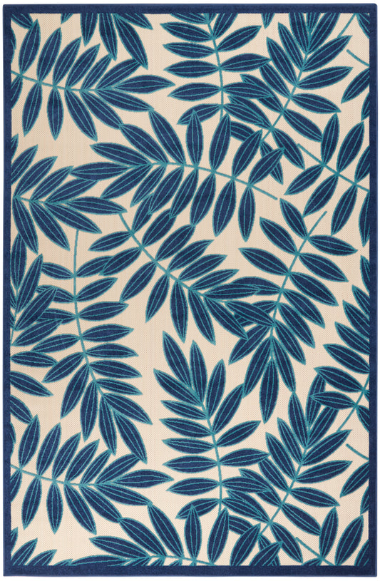 Nourison Aloha 7' x 10' Navy Tropical Rug