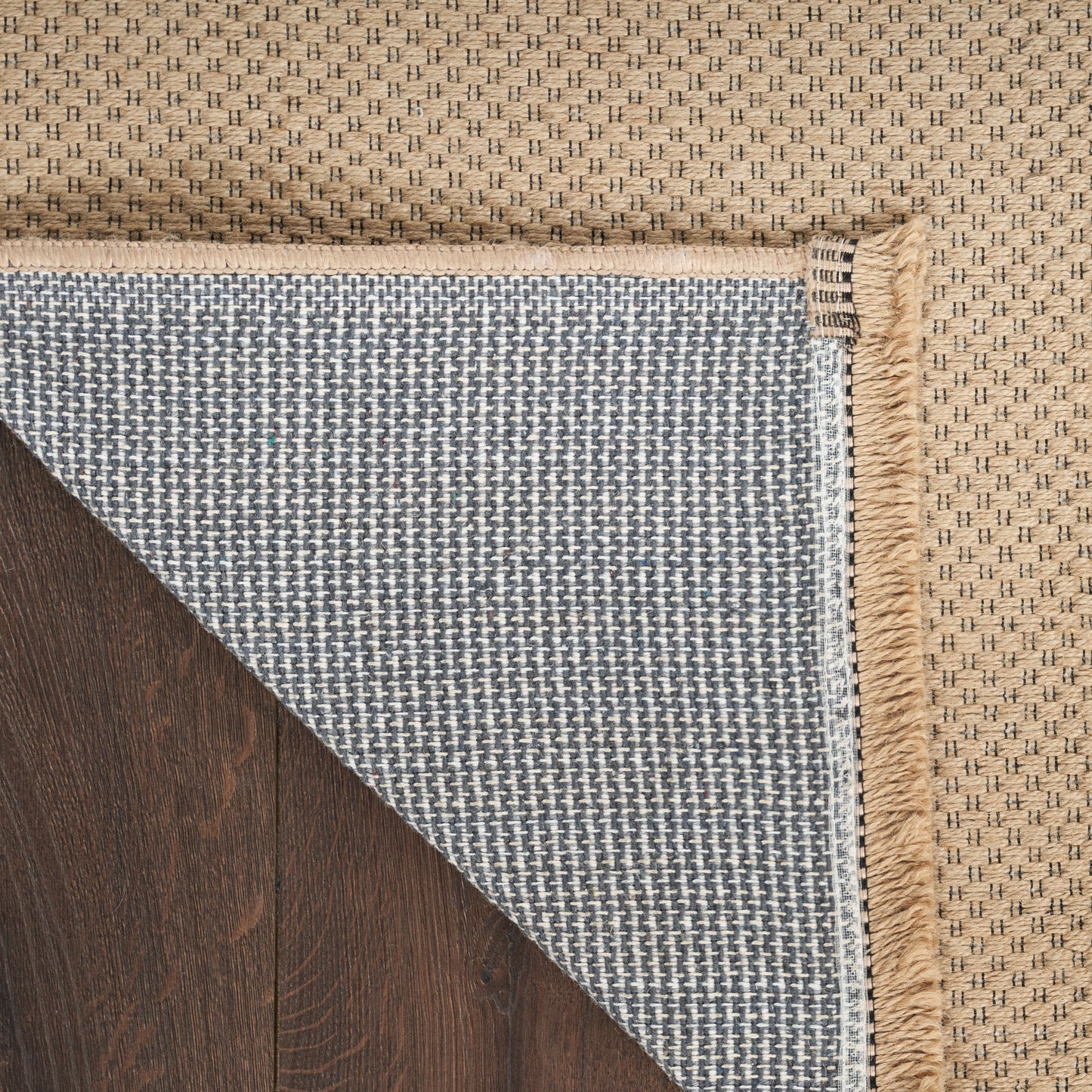 Nourison Washable Jute 3'11" x 5'11" Natural Modern Indoor Rug