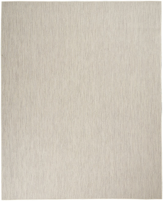 Nourison Courtyard 8' x 10' Ivory Silver Modern Rug