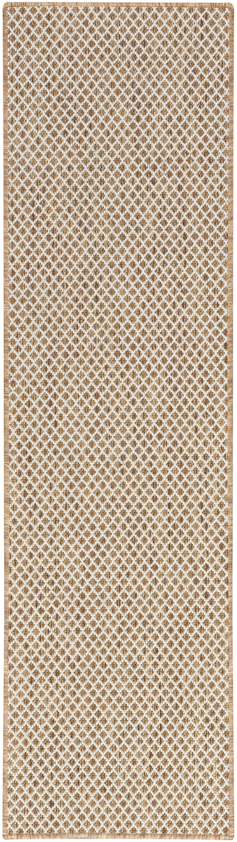 Nourison Courtyard 2' x 6' Jute Ivory Modern Rug