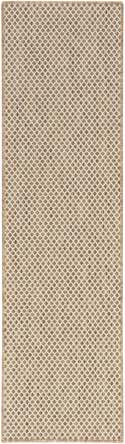 Nourison Courtyard 2' x 6' Jute Ivory Modern Rug