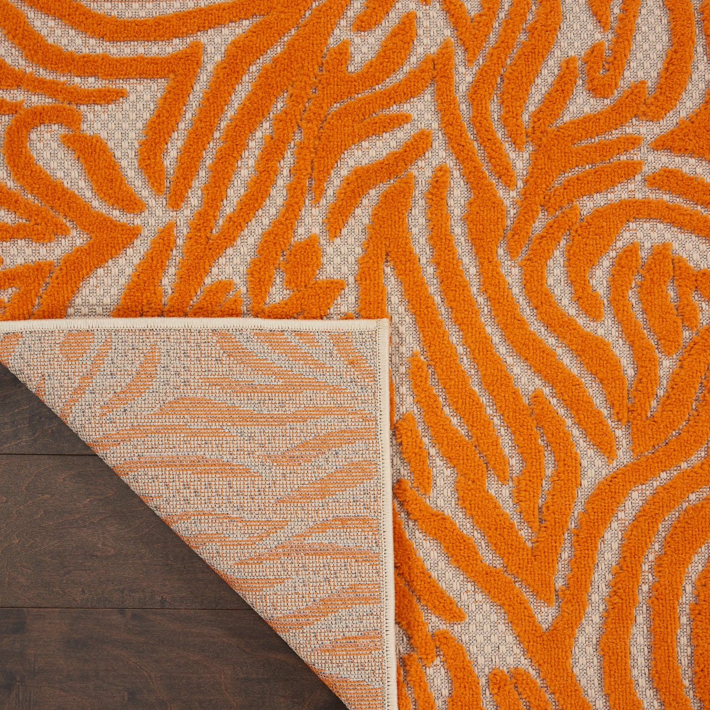 Nourison Aloha 2'8" x 4' Orange Contemporary Rug