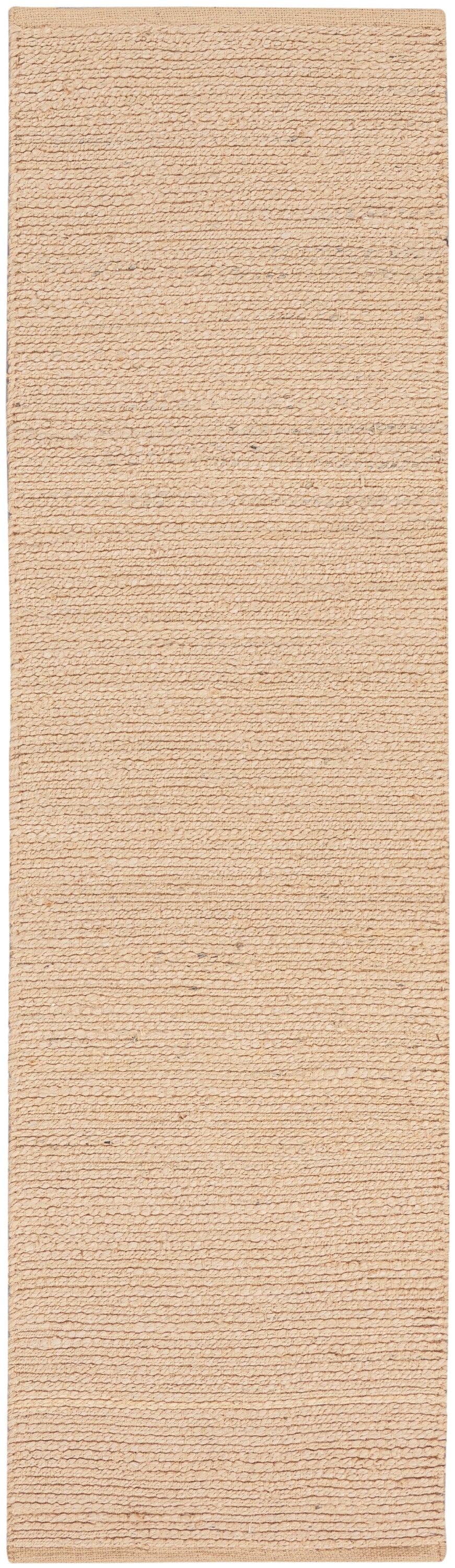 Nourison Natural Jute 2'3" x 10' Bleached Farmhouse Indoor Rug