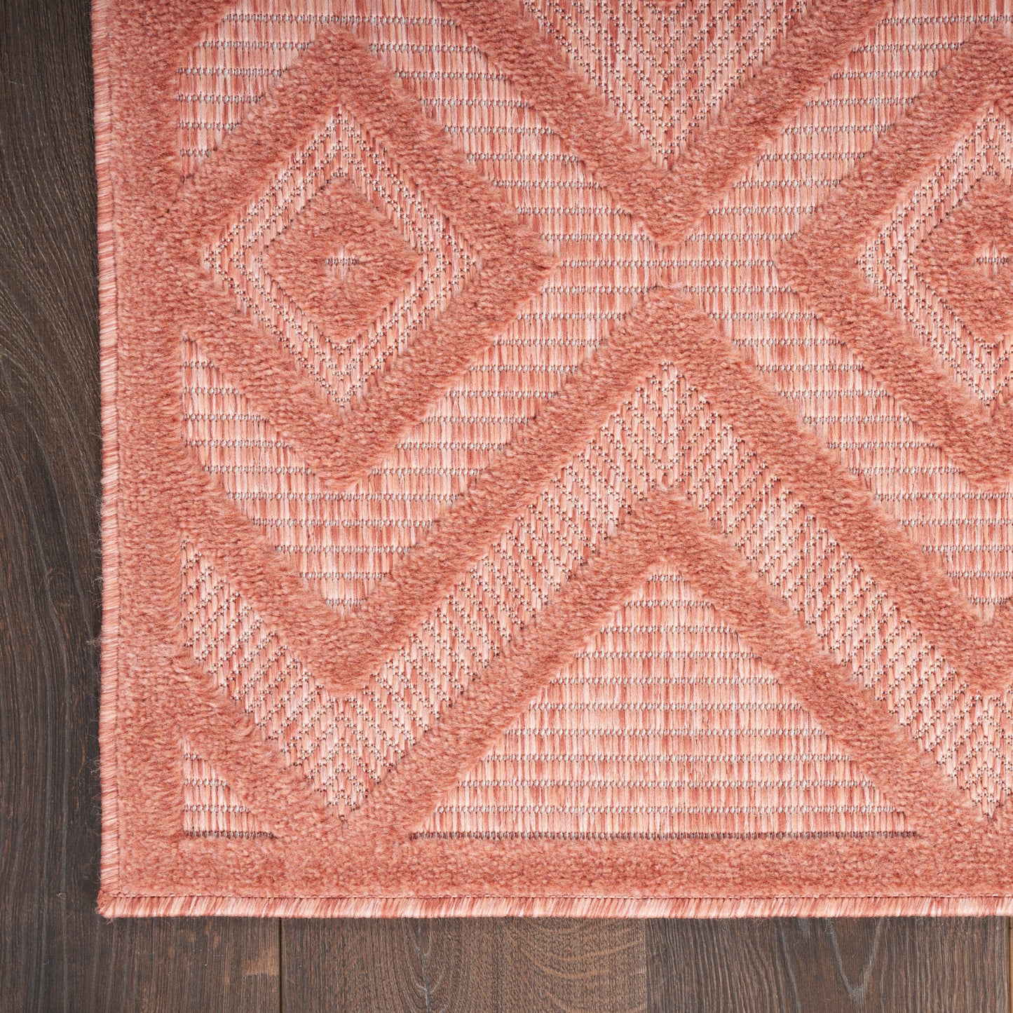 Nourison Versatile 4' x 6' Coral Orange Modern Rug