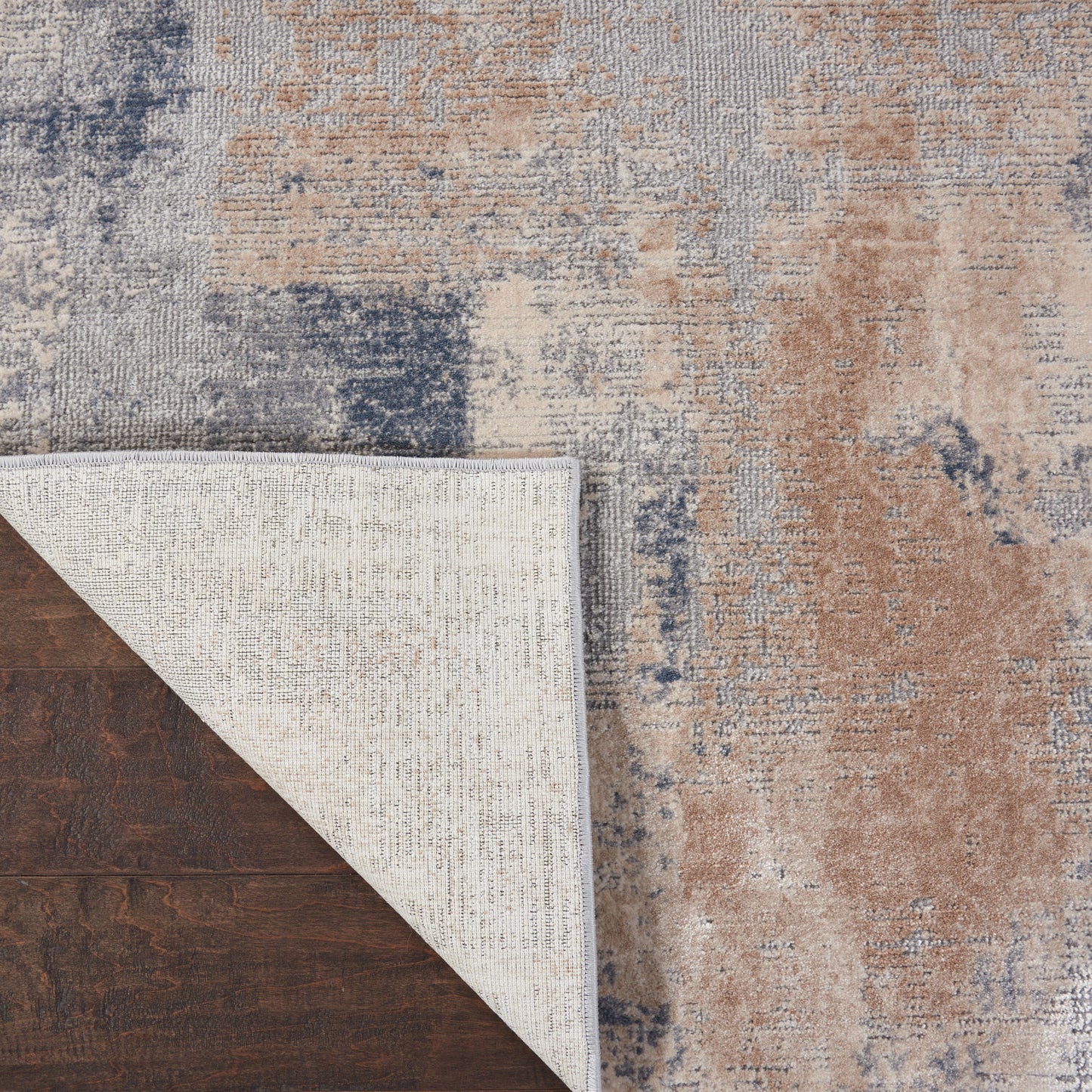 Nourison Rustic Textures 2'2" x 7'6" Beige Grey Modern Indoor Rug