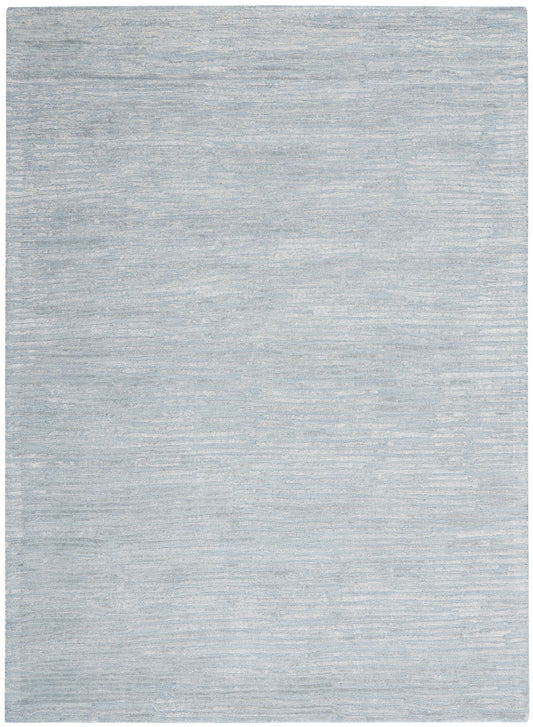 Calvin Klein CK010 Linear 5'3" x 7'3" Light Blue Modern Indoor Rug