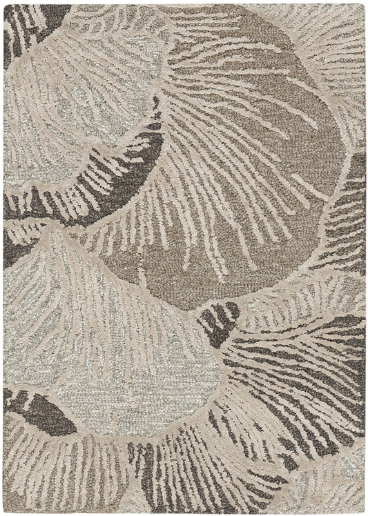 Nourison Avra 5'3" x 7'3" Grey Modern Indoor Rug