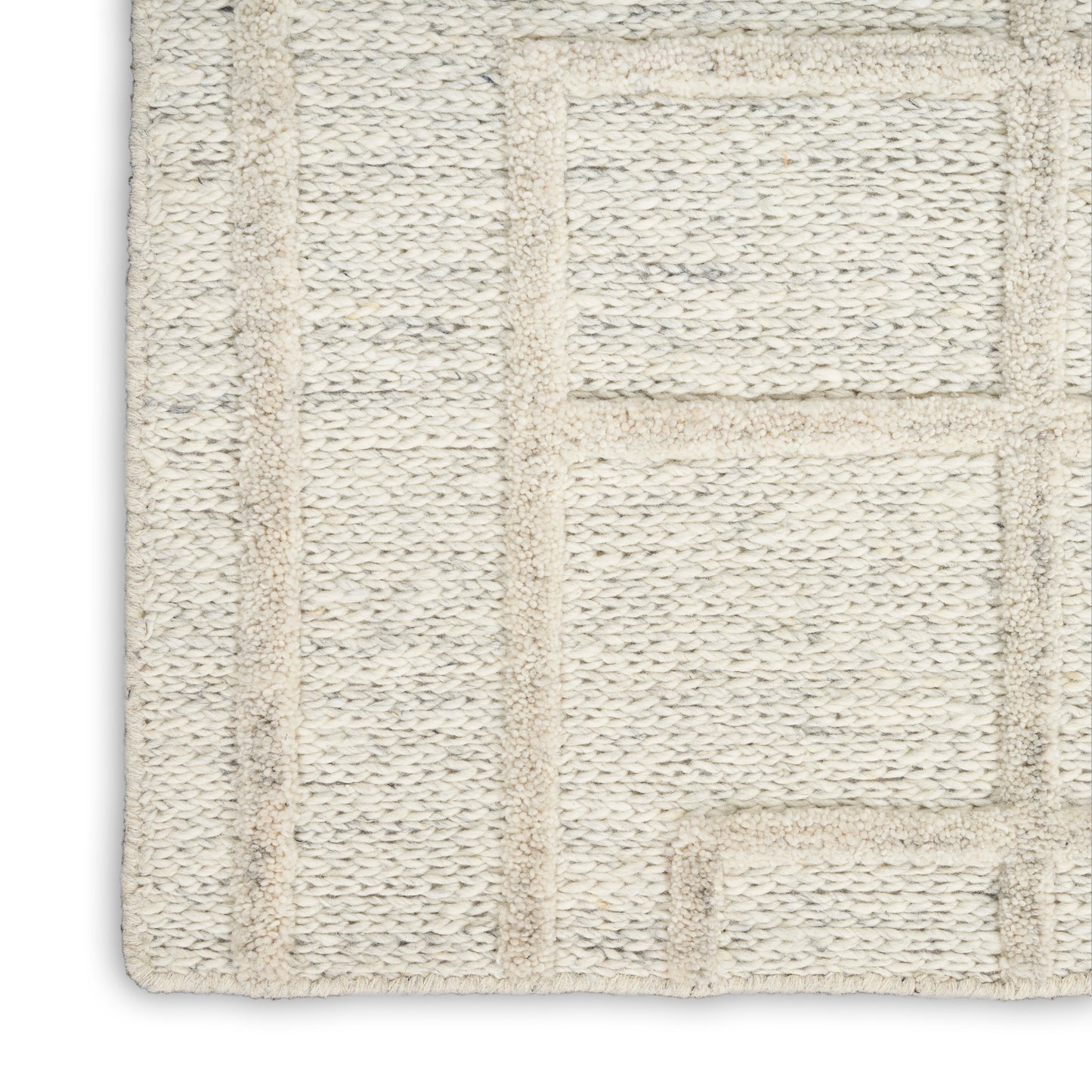 Calvin Klein CK045 Impressions 8'6" x 11'6" Ivory Modern Indoor Rug