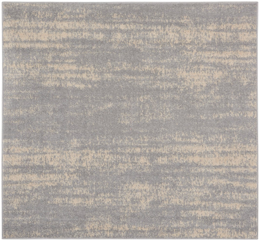 Nourison Nourison Essentials 5' x Square Grey Beige Modern Rug