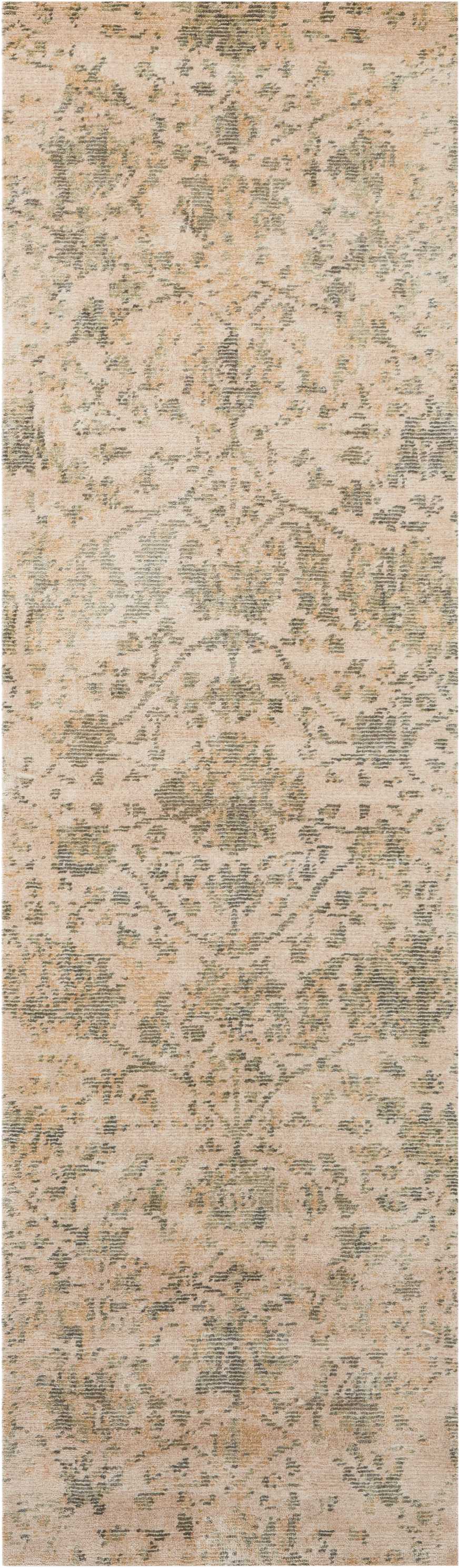 Nourison Lucent 2'3" x 8' Pearl Vintage Indoor Rug