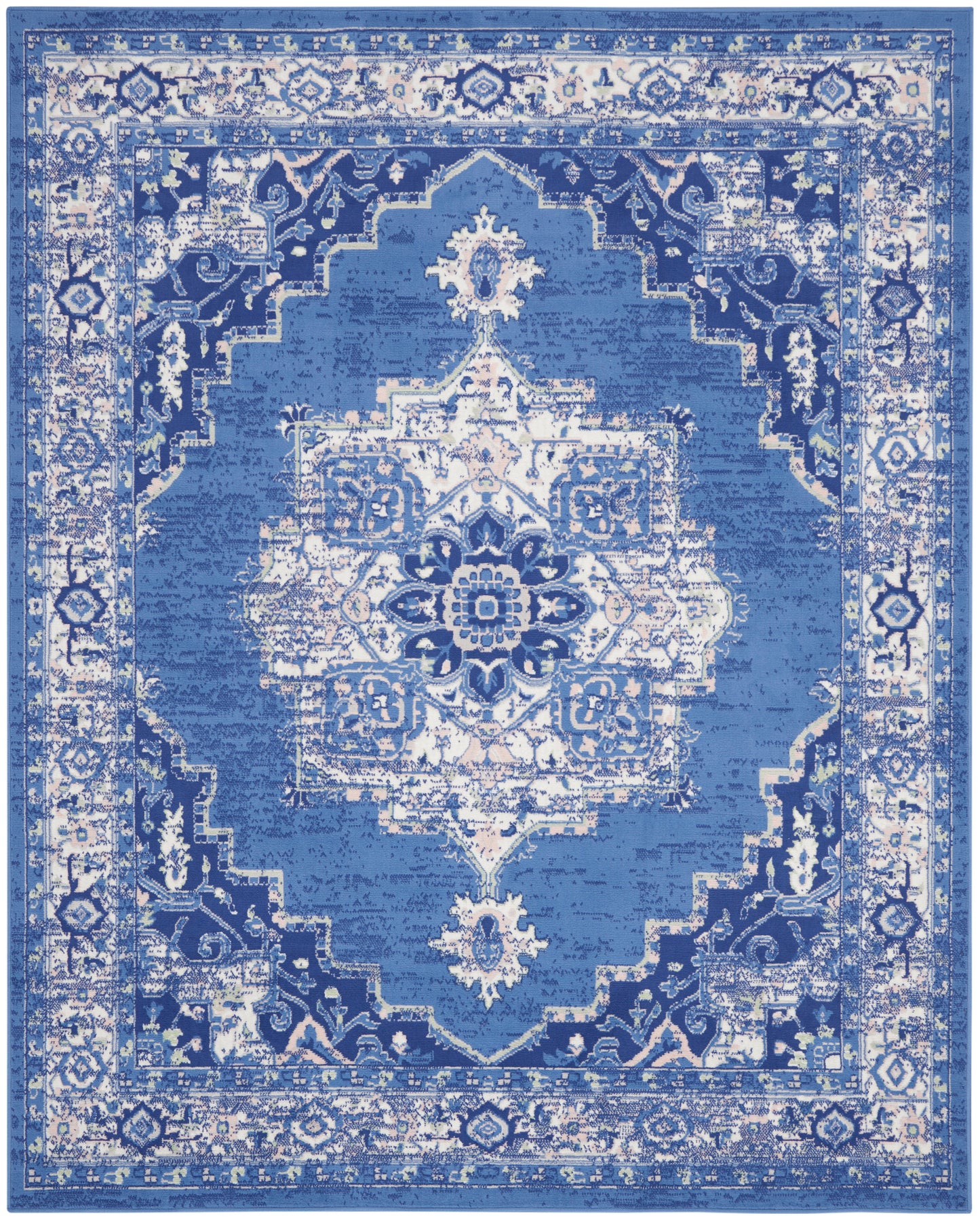 Nourison Whimsicle 7' x 10' Navy Farmhouse Indoor Rug