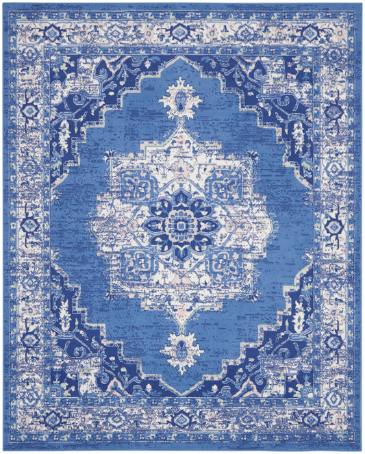 Nourison Whimsicle 7' x 10' Navy Farmhouse Indoor Rug