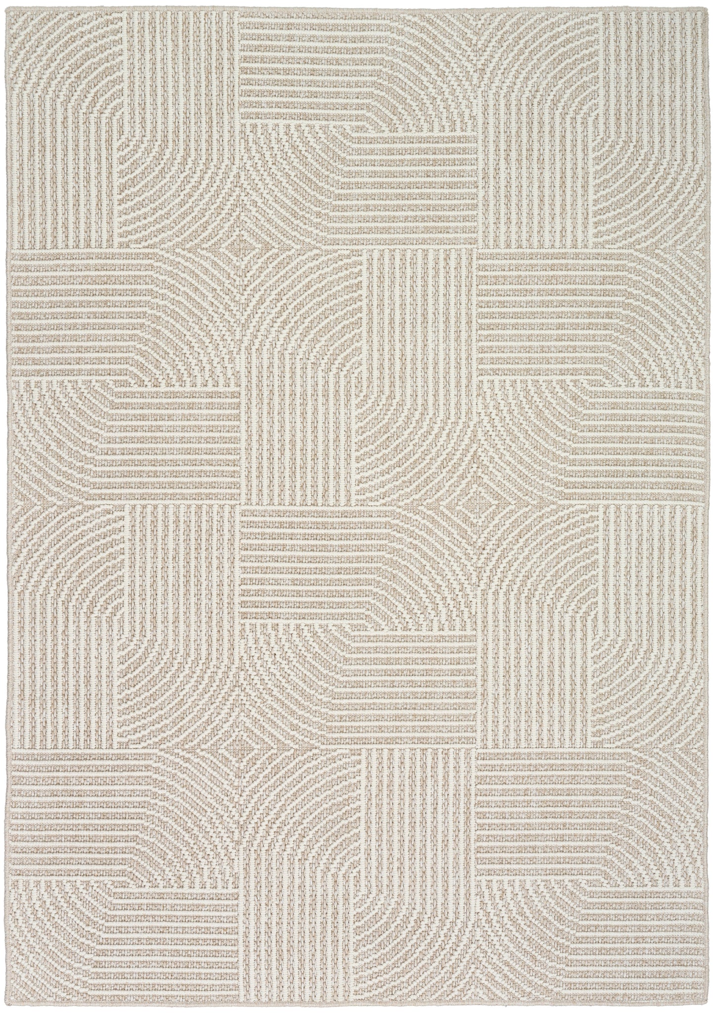 Nourison Natural Texture 3'11" x 5'11" Beige Ivory Modern Indoor Rug