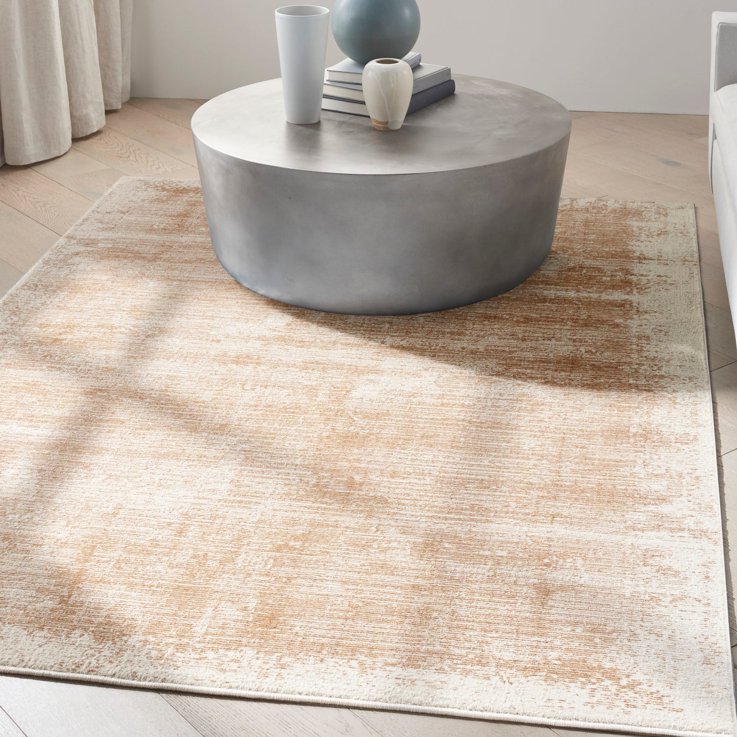 Calvin Klein CK024 Irradiant 5'3" x 7'3" Rose Gold Modern Indoor Rug