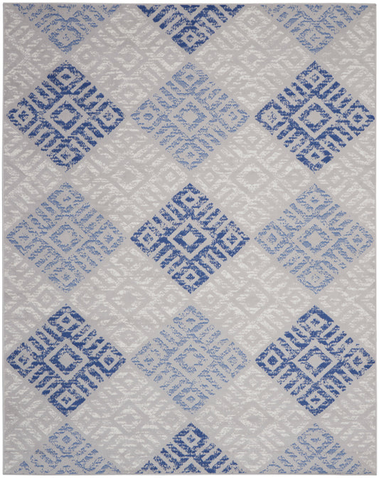 Nourison Whimsicle 8'4" x 11'6" Grey Blue Bohemian Indoor Rug