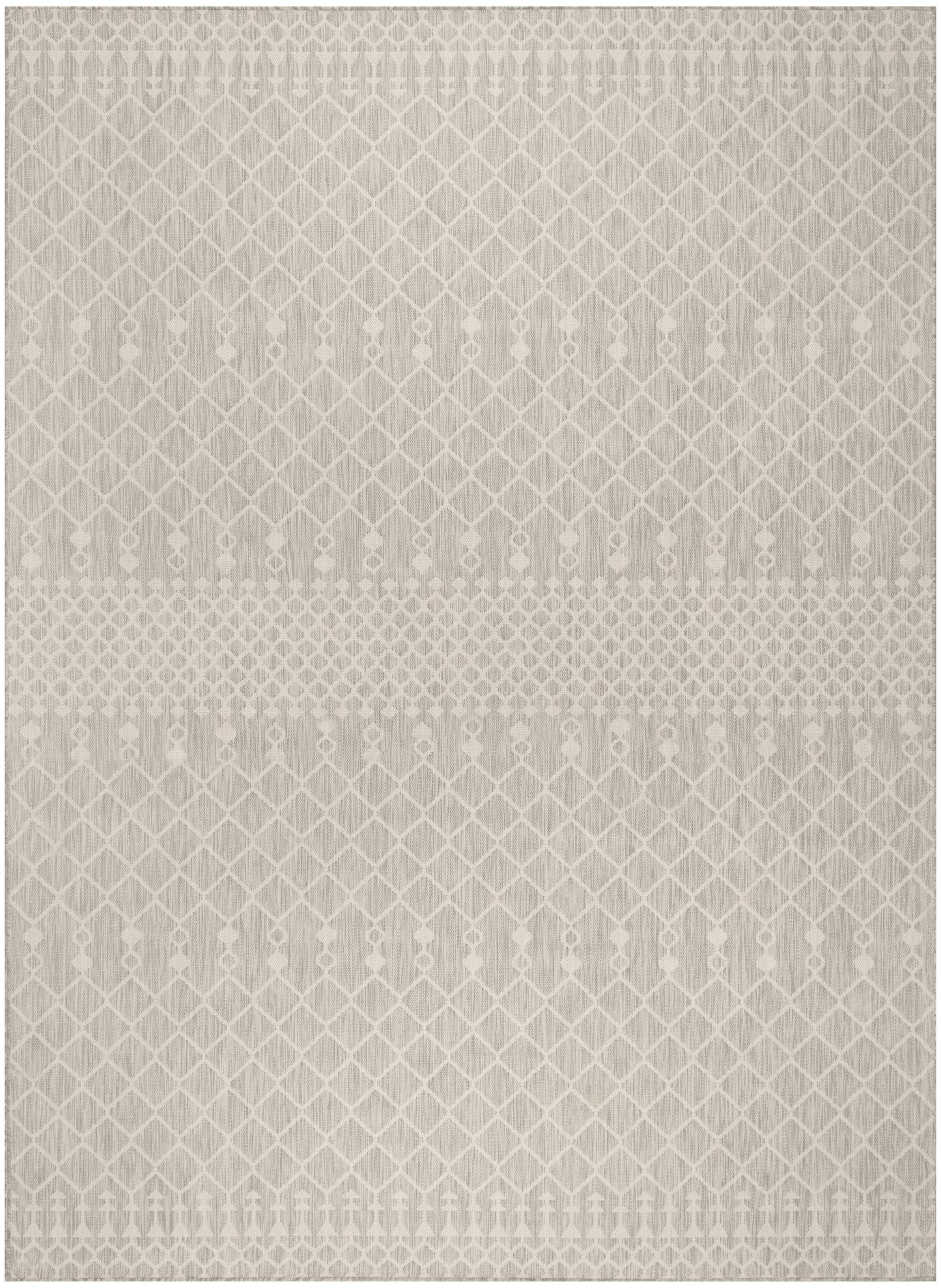 Nourison Positano 9' x 12' Light Grey Modern Rug