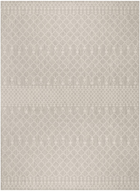 Nourison Positano 9' x 12' Light Grey Modern Rug