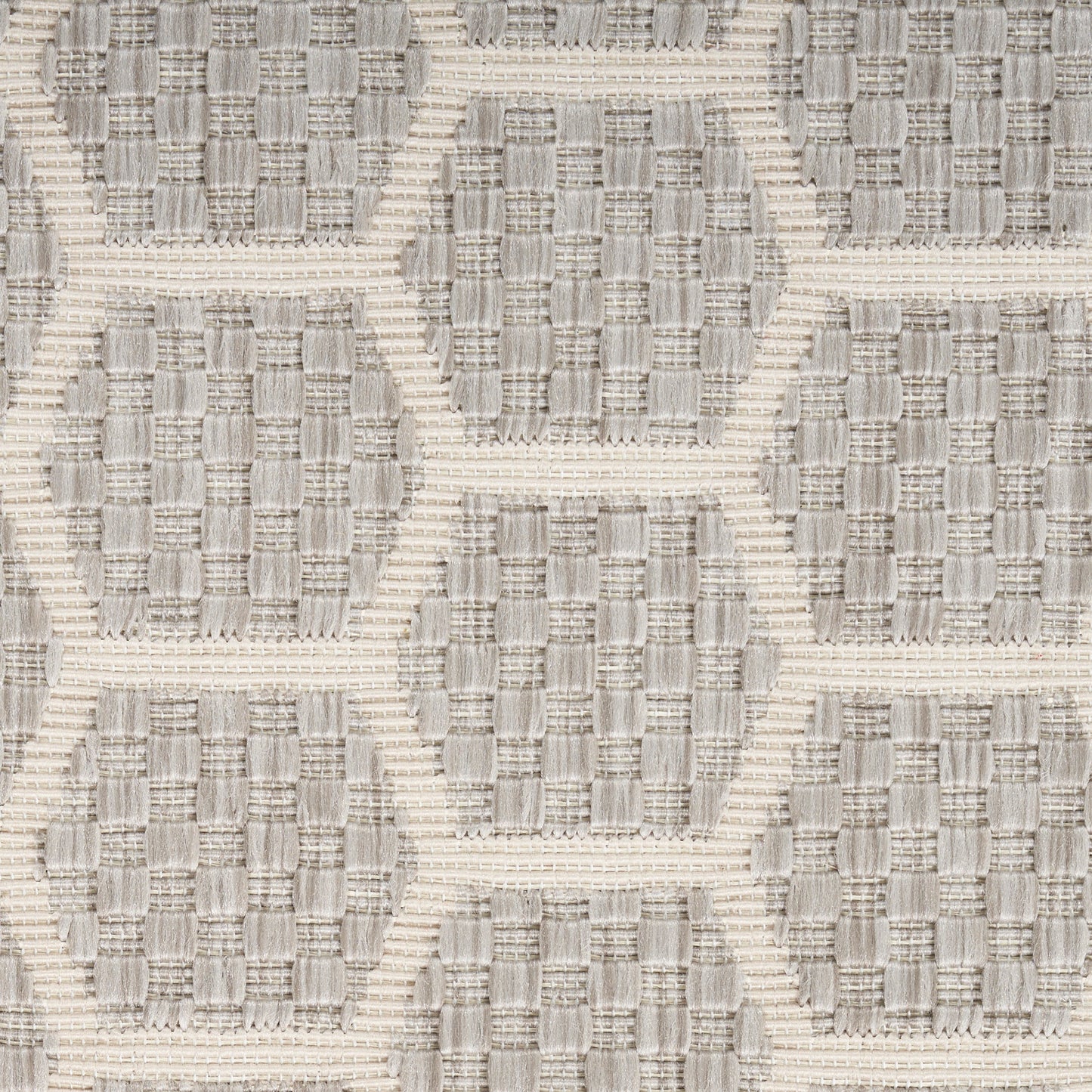 Nourison Twist Reversible 4' x 6' Grey Modern Rug