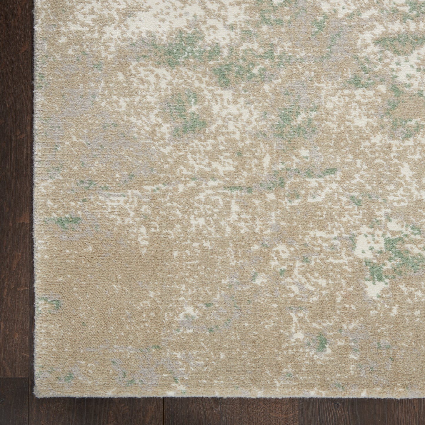 Nourison Twilight 9'9" x 13'9" Ivory Green Modern Indoor Rug