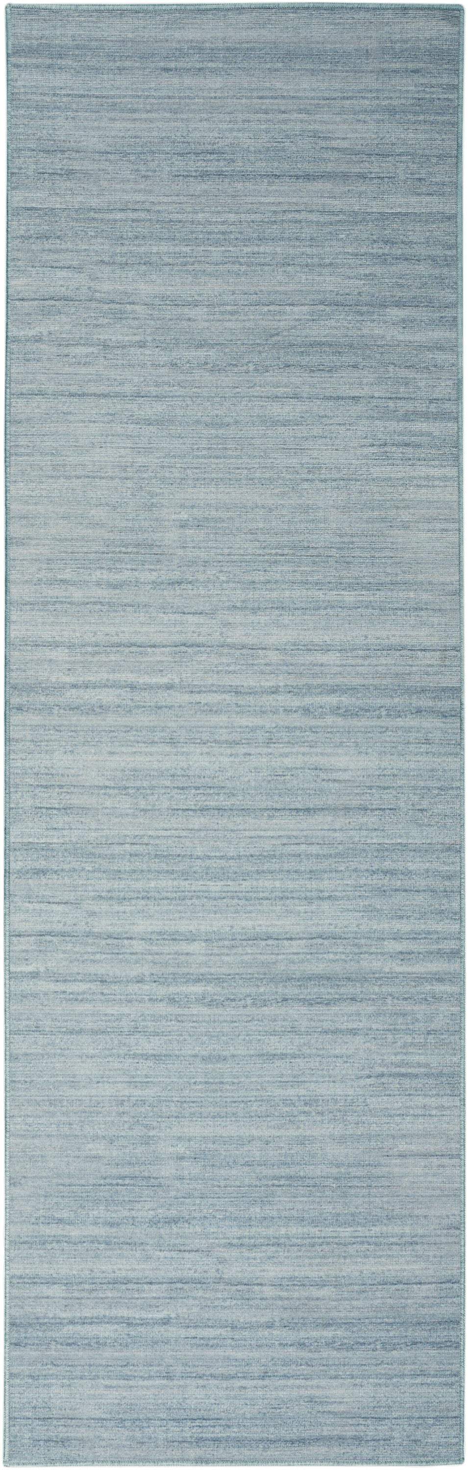 Nourison Washable Essentials 2'2" x 10' Aqua Modern Indoor Rug