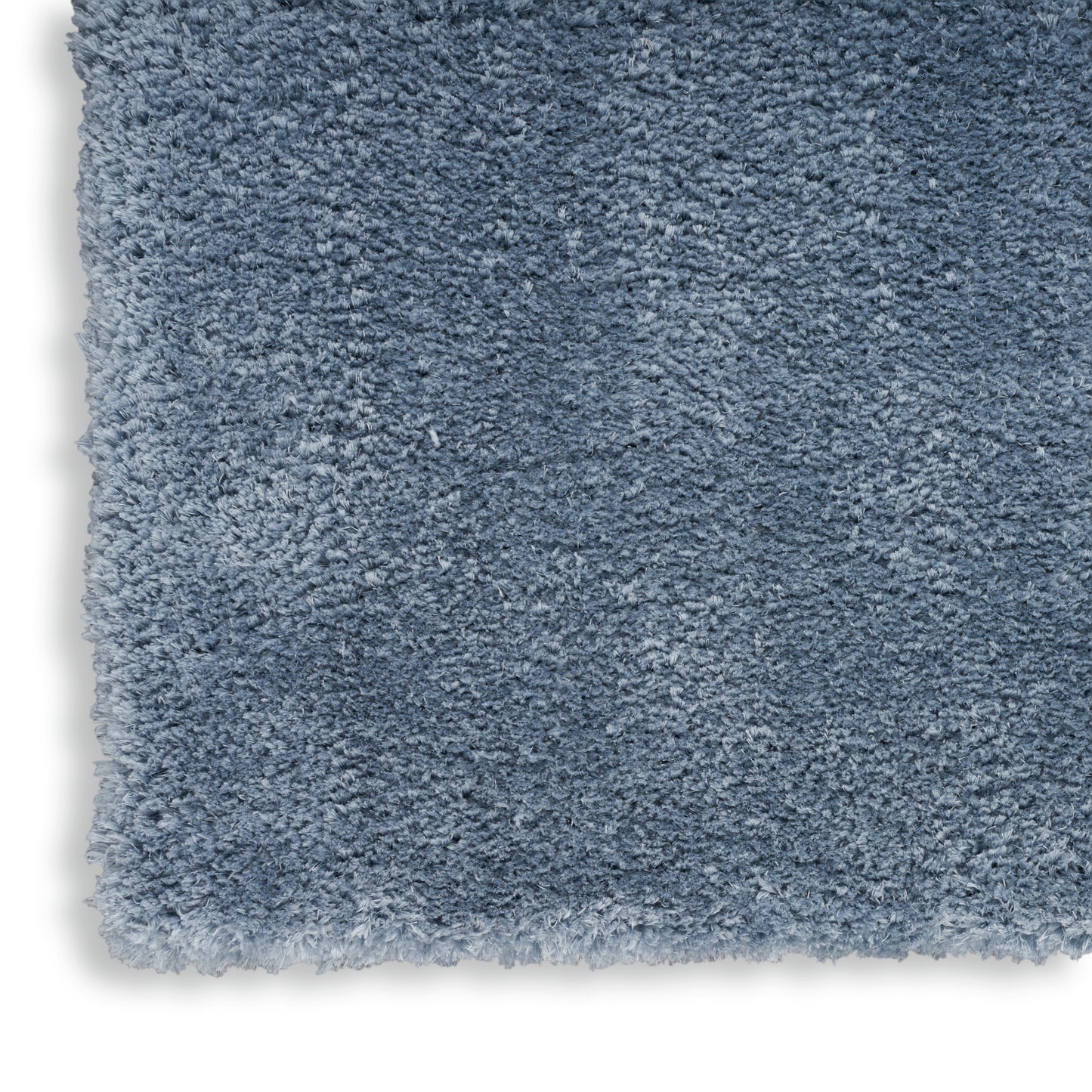 Nourison Dreamy Shag 7'10" x 9'10" Light Blue Shag Indoor Rug