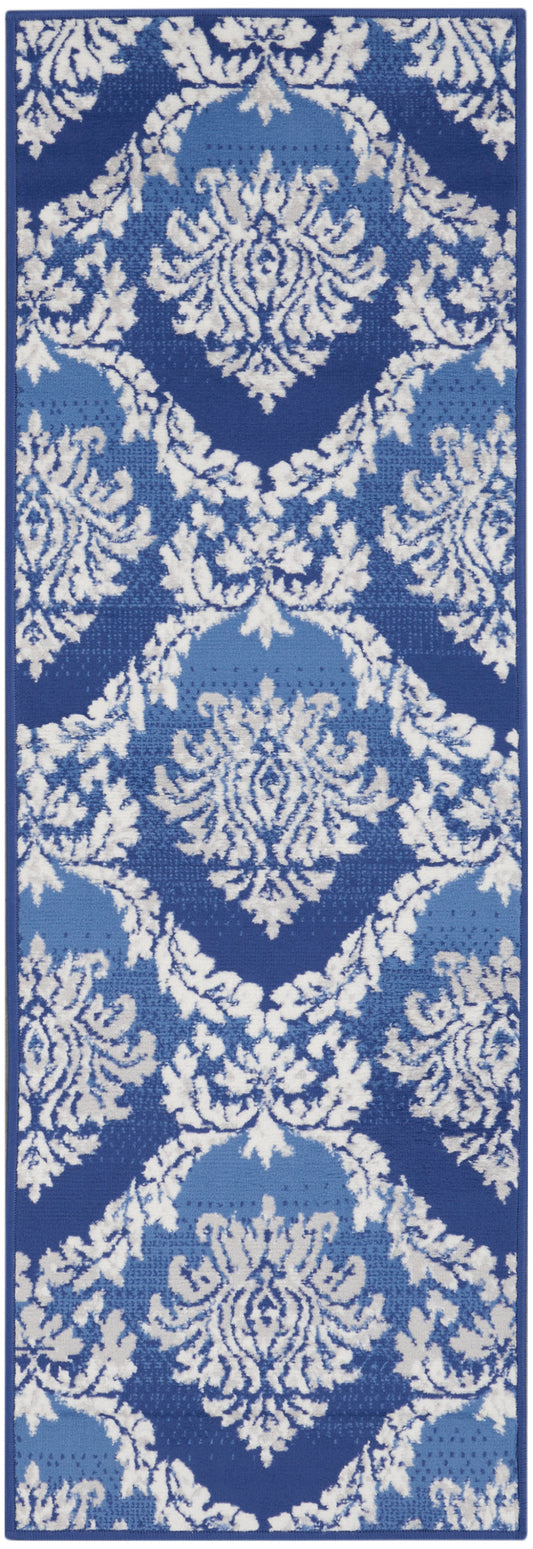 Nourison Whimsicle 2' x 6' Blue Farmhouse Indoor Rug