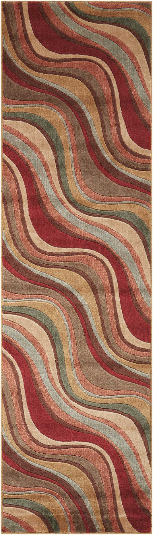 Nourison Somerset 2'3" x 8' Multicolor Modern Indoor Rug