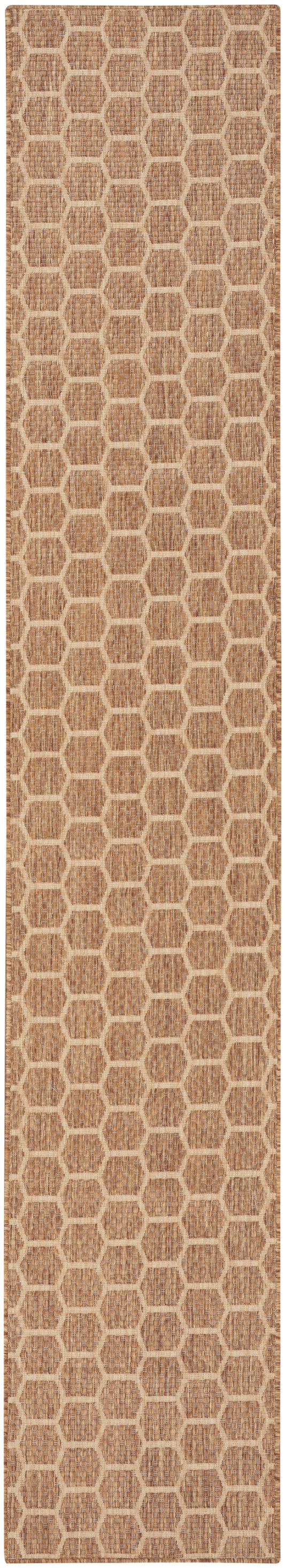 Nourison Twist Reversible 2'2" x 10' Natural Modern Rug