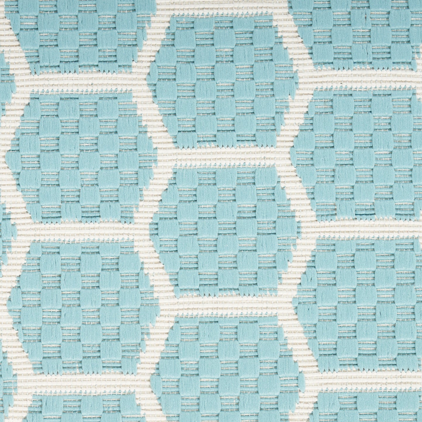 Nourison Twist Reversible 4' x 6' Aqua Modern Rug