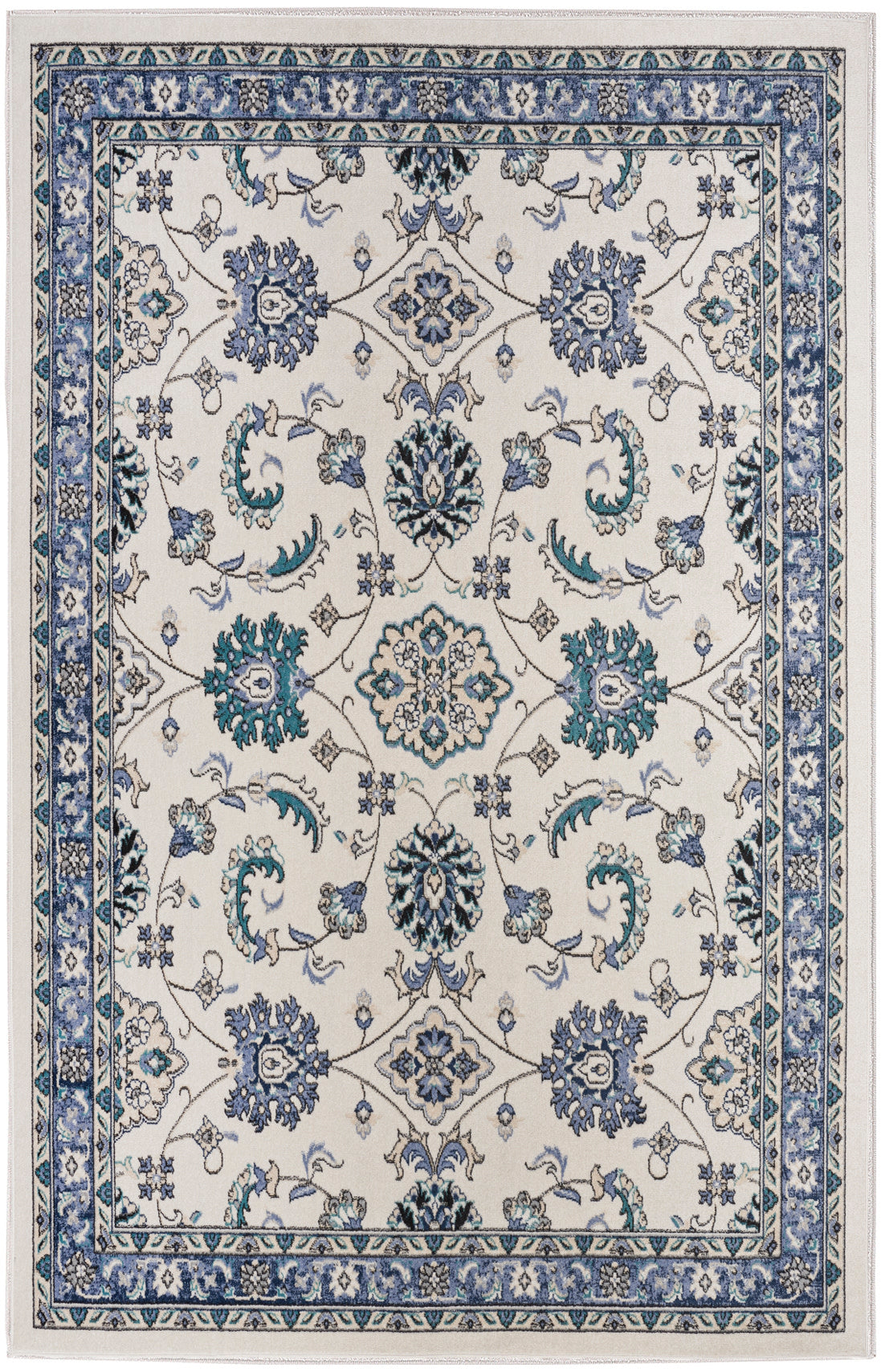 Nourison Nourison Essentials 4' x 6' Ivory Blue Vintage Rug