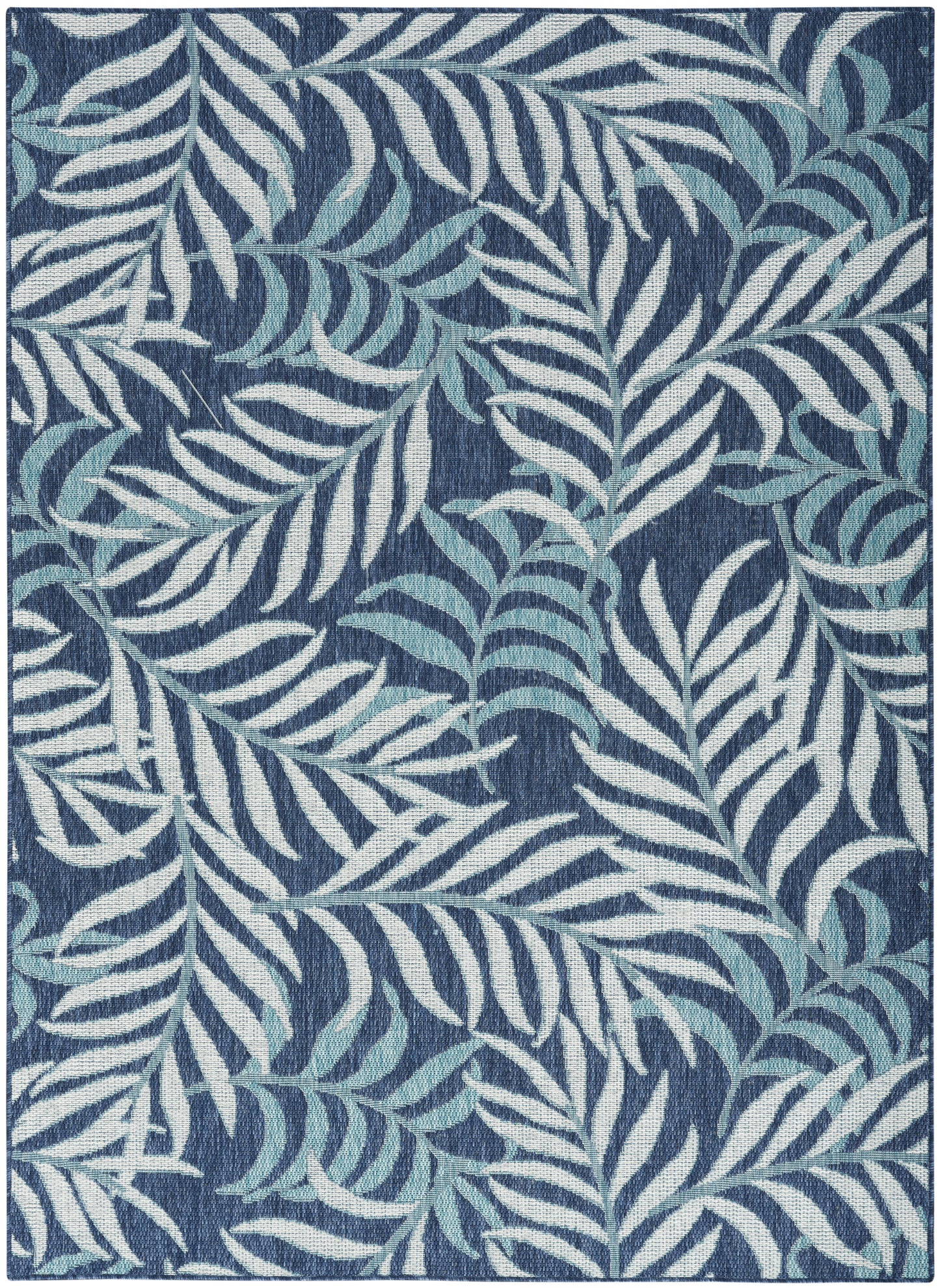 Nourison Garden Oasis 4' x 6' Navy Tropical Rug