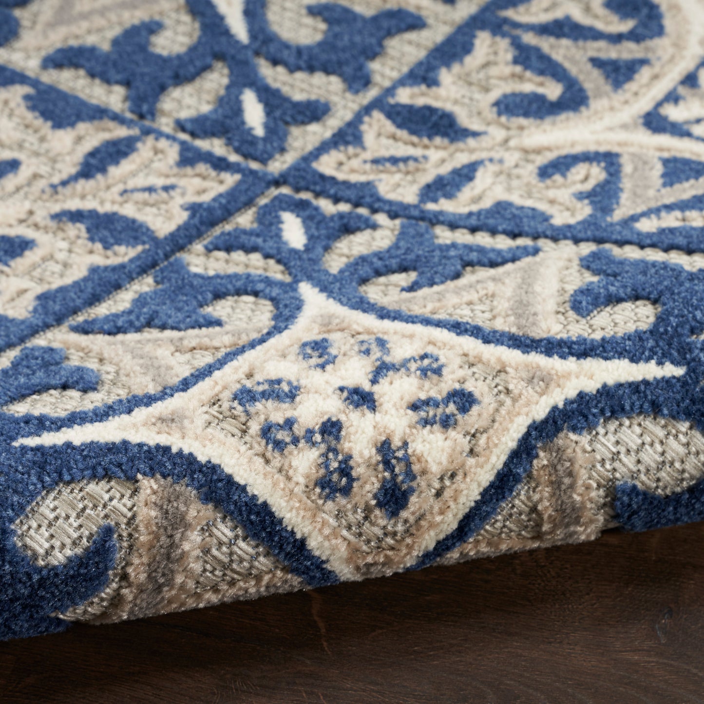 Nourison Aloha 7' x 10' Blue Contemporary Rug