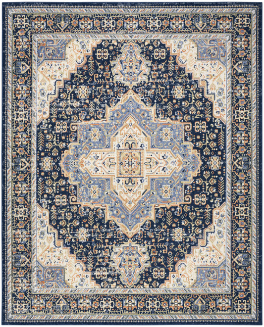 Nourison Nourison Essentials Persian 8' x 10' Navy Vintage Rug