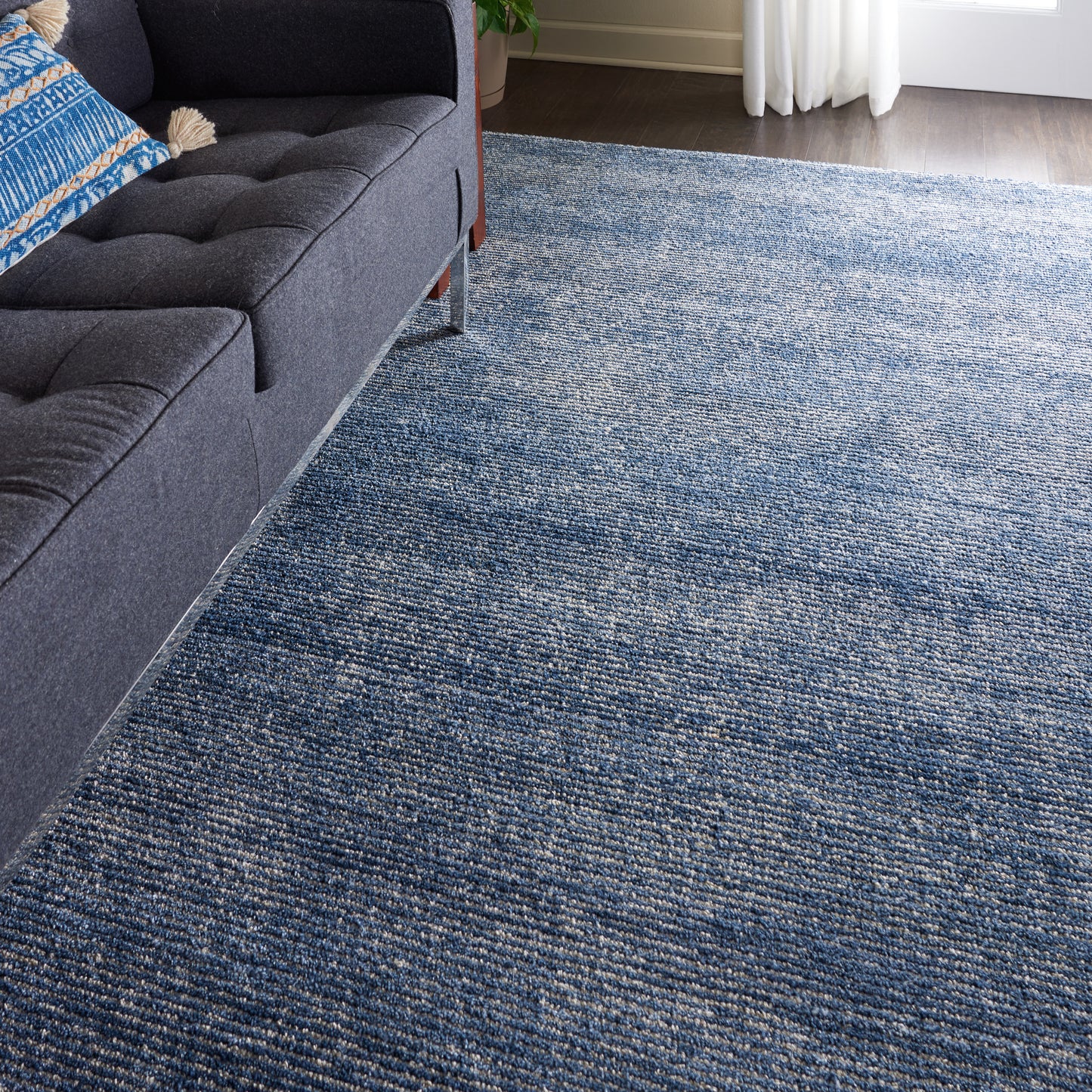 Nourison Weston 8' x 10'6" Aegean Blue Modern Indoor Rug