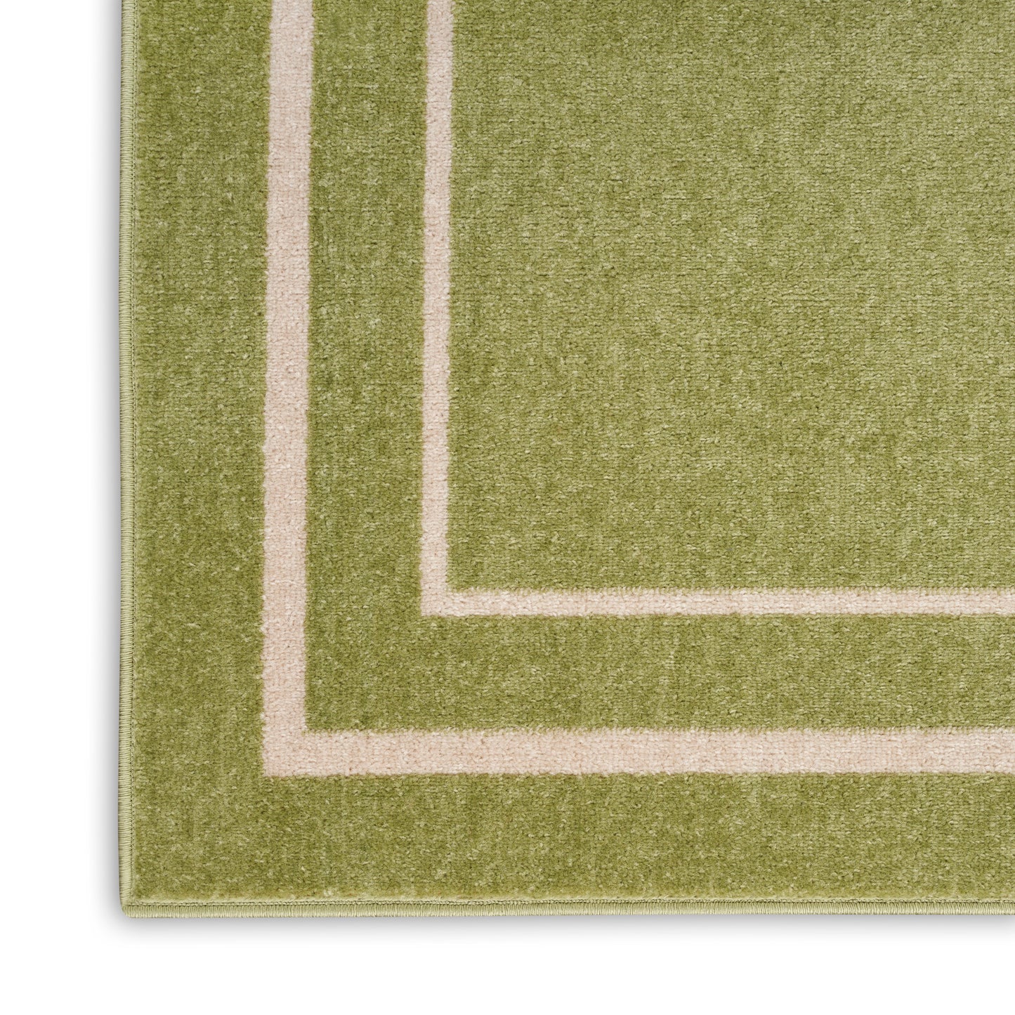 Nourison Nourison Essentials 4' x 6' Green Ivory Contemporary Rug